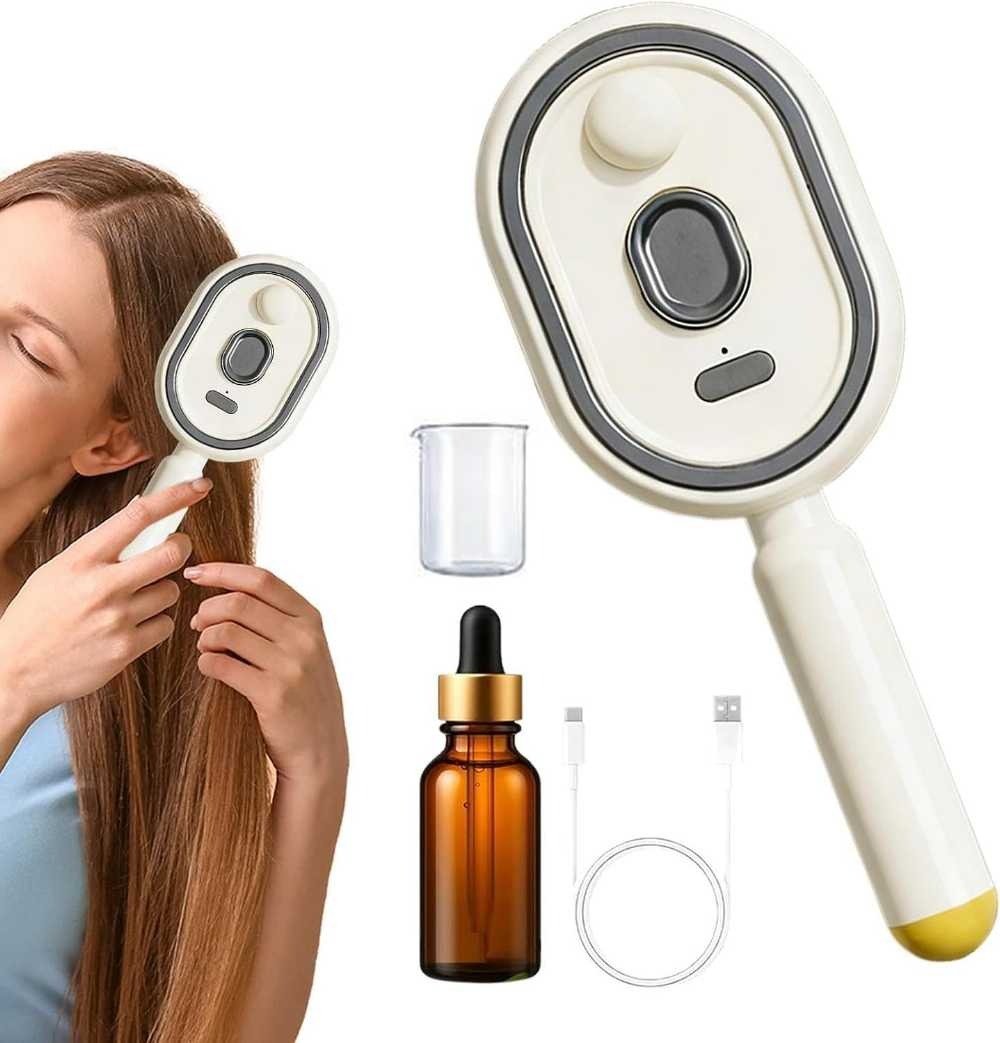 Steam Brush | Rechargeable Detangling Tool with Oil - Emirateshop